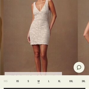 COPY - Meshki louanne daisy white beaded mini dress